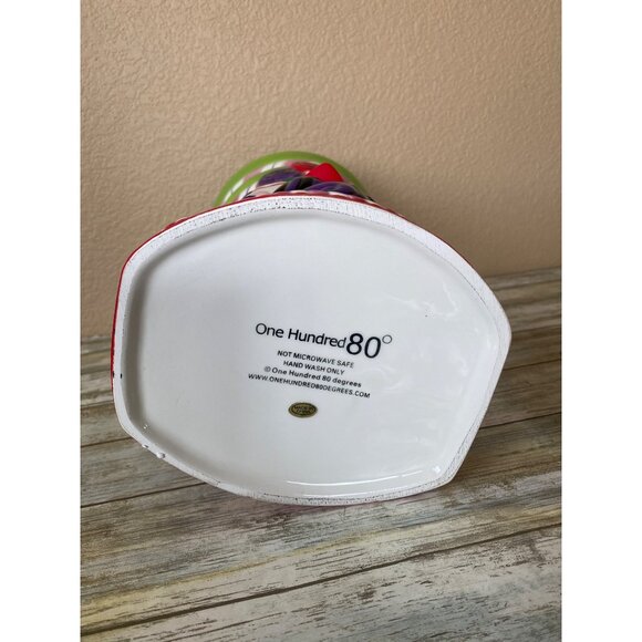 One Hundred 80 Degrees Nutcracker Cookie Jar Christmas Ceramic Candy Soldier - Picture 4 of 12